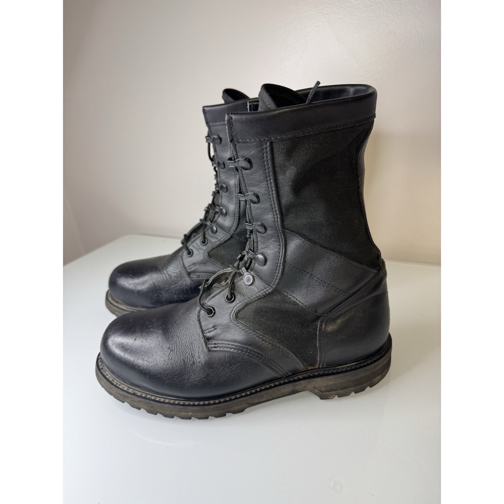 Mens U.S. Military Combat Boots Size 8.5 Steel Toe Vibram Soles 1998